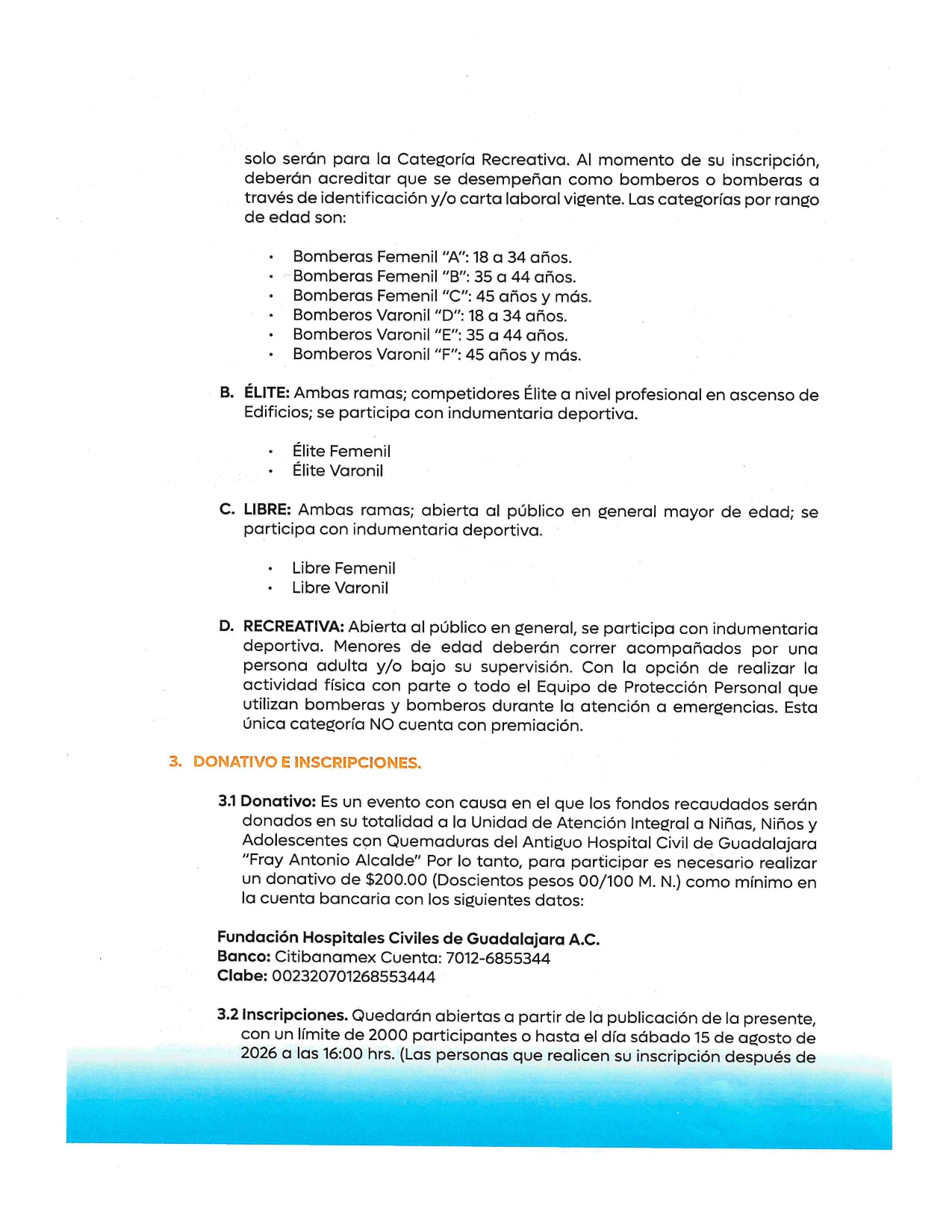 Página 2 de la convocatoria