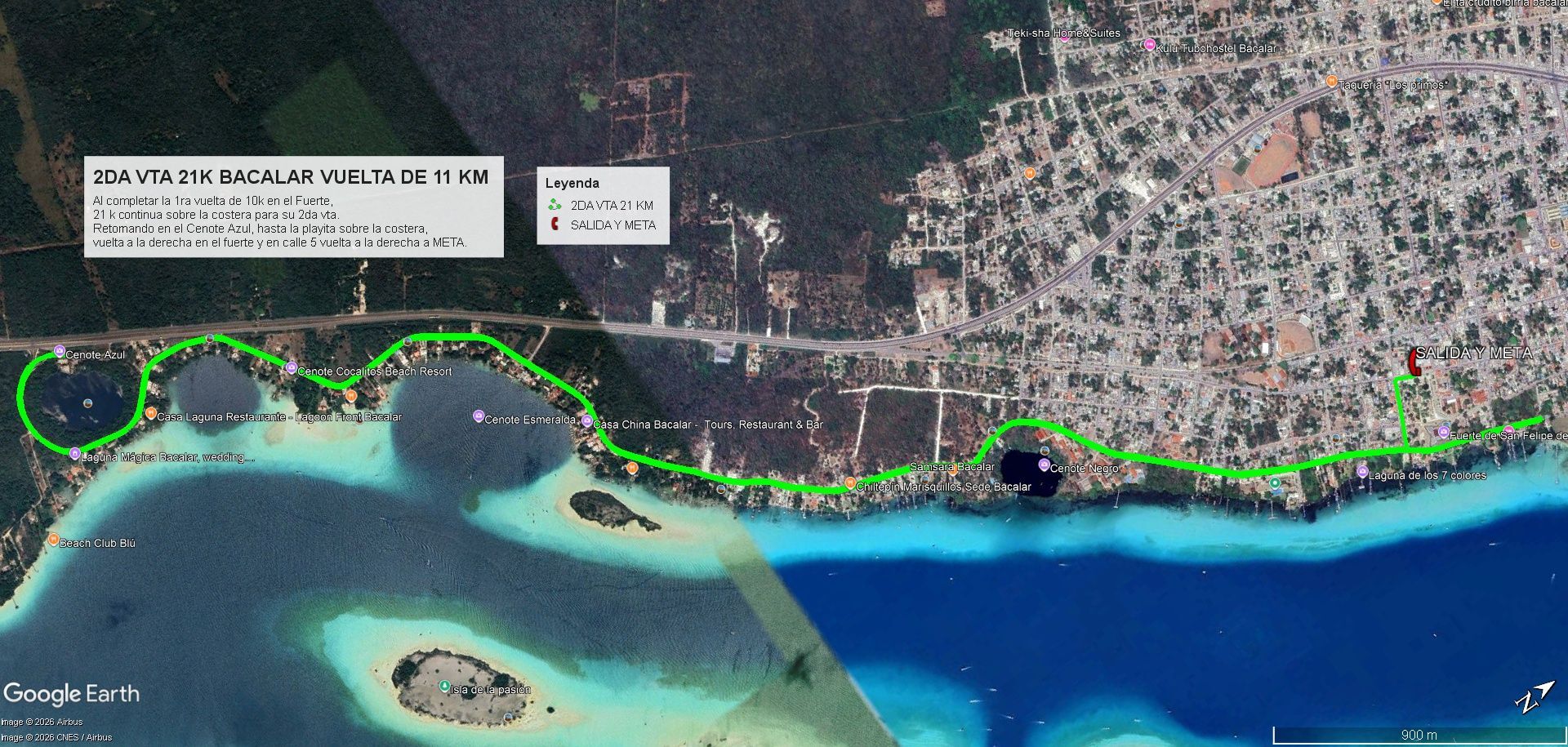 Segunda vuelta de 21 km