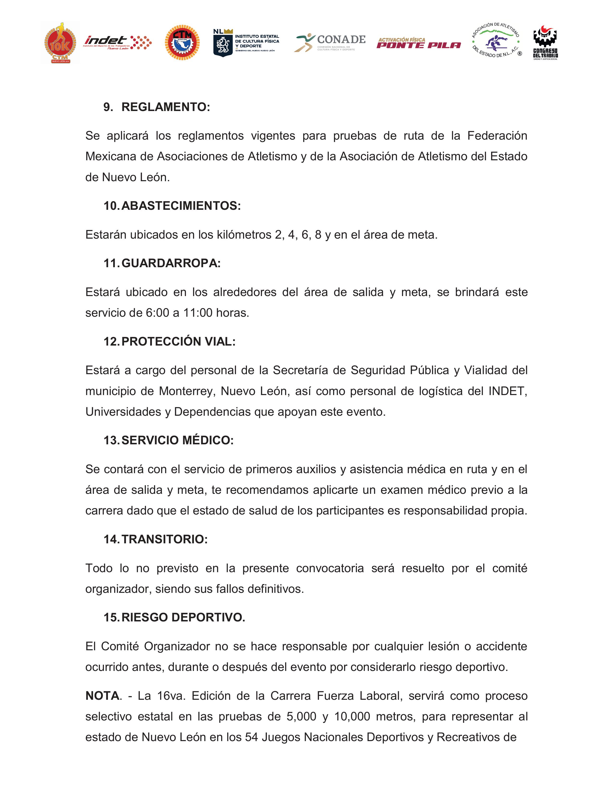Convocatoria Carrera Fuerza Laboral XVI