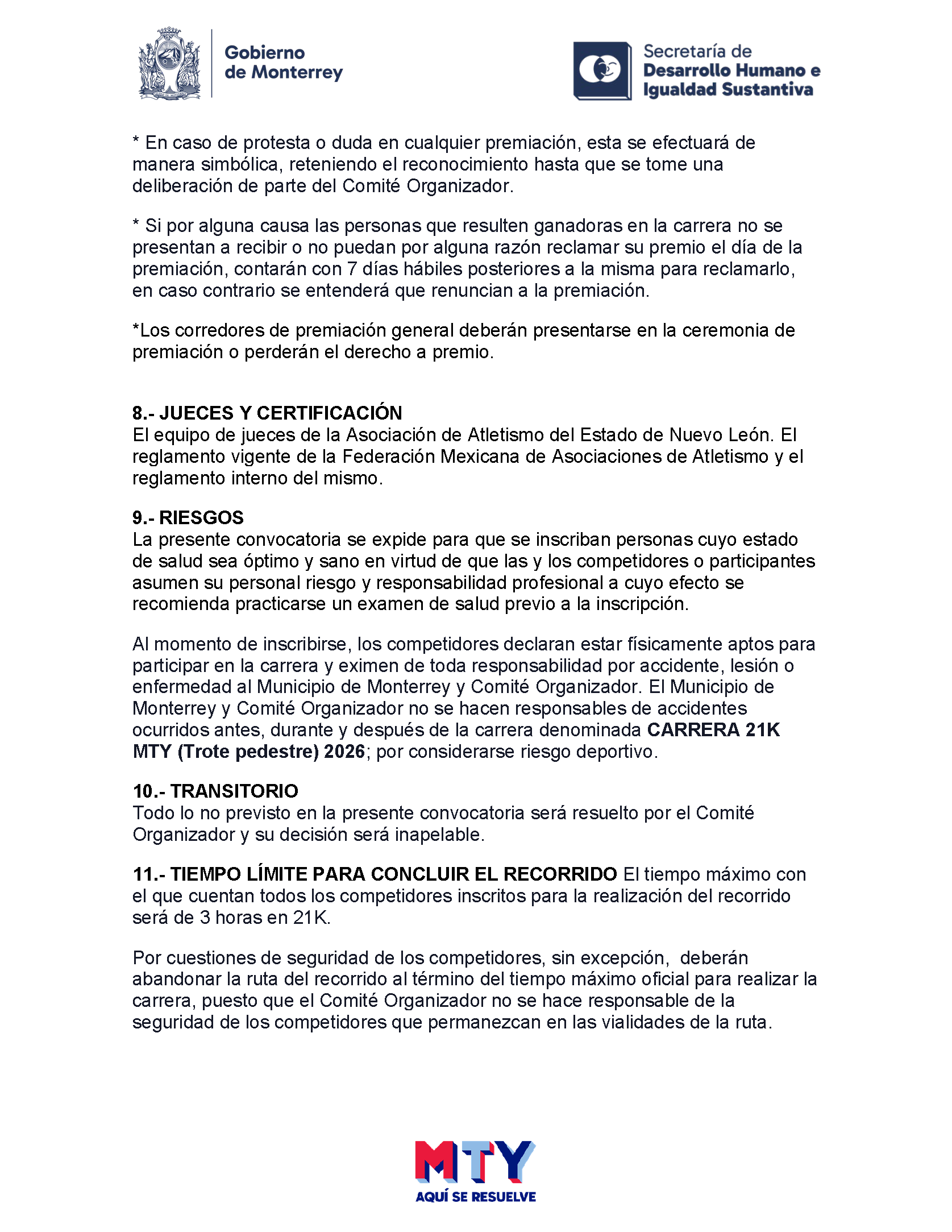 Convocatoria Carrera Fundación de Monterrey - Página 3