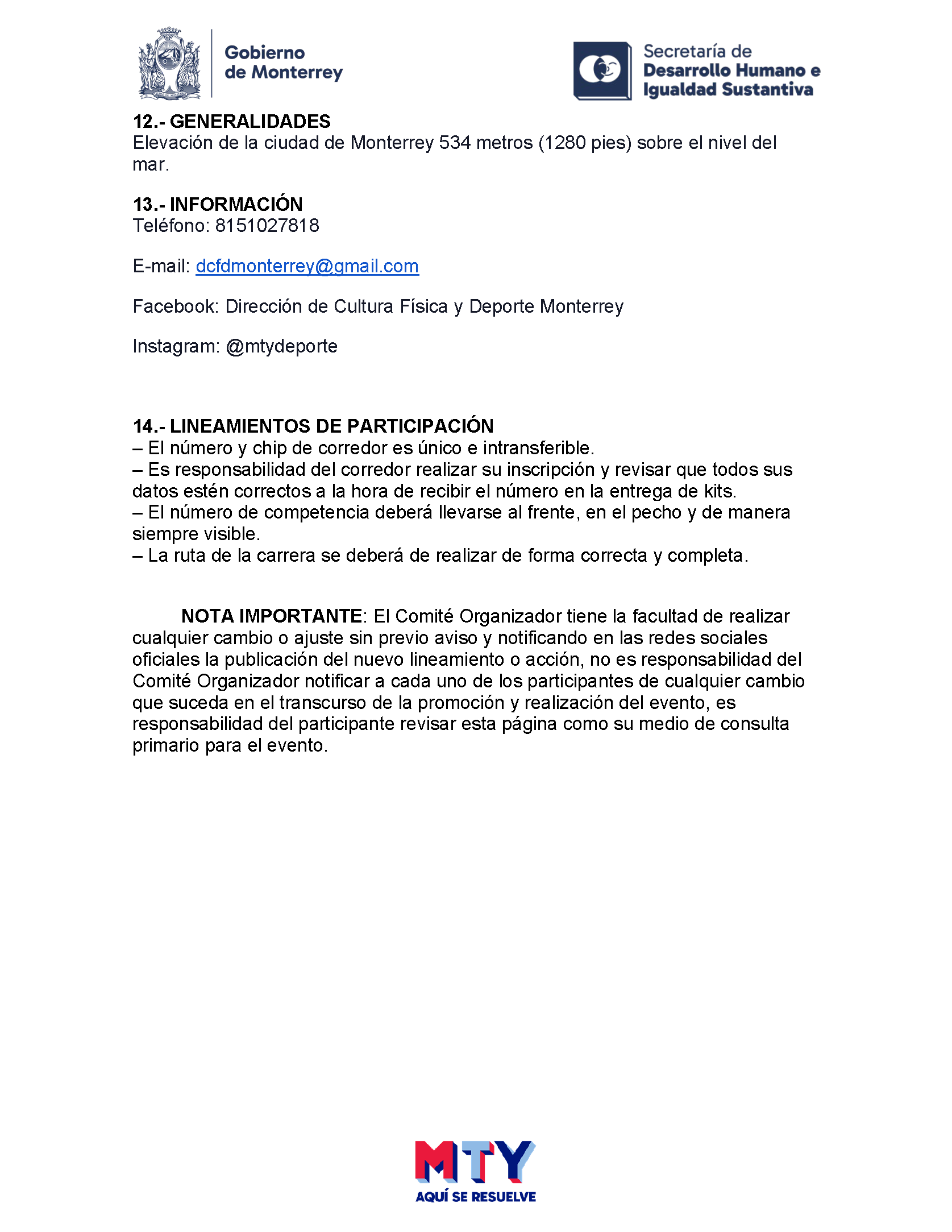 Convocatoria Carrera Fundación de Monterrey - Página 4