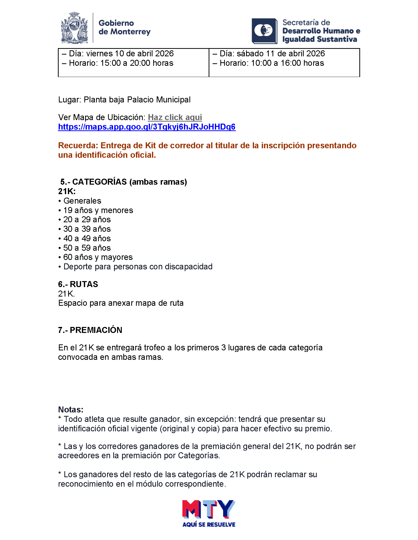 Convocatoria Carrera Fundación de Monterrey - Página 2