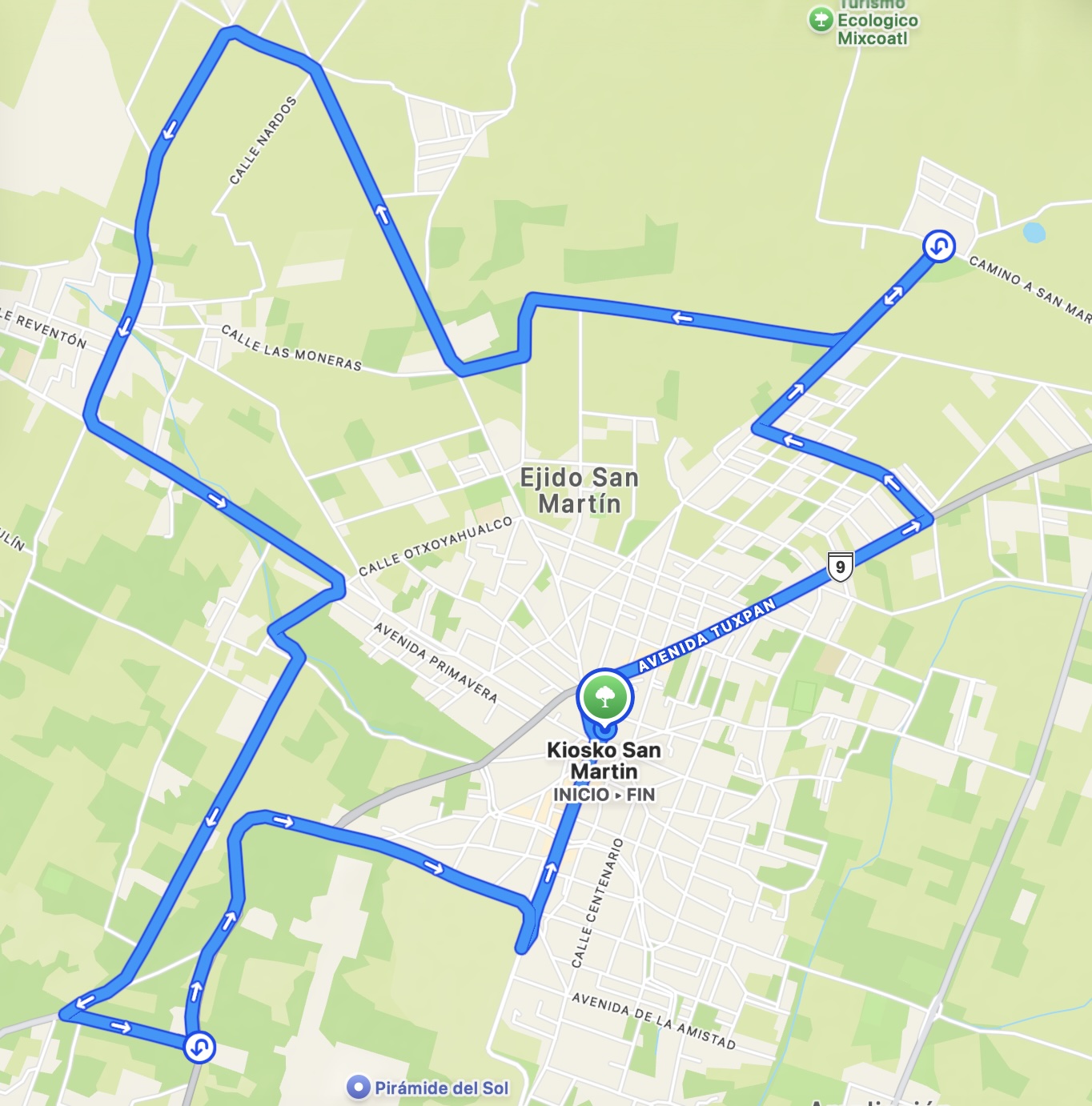Ruta rodada 16 km