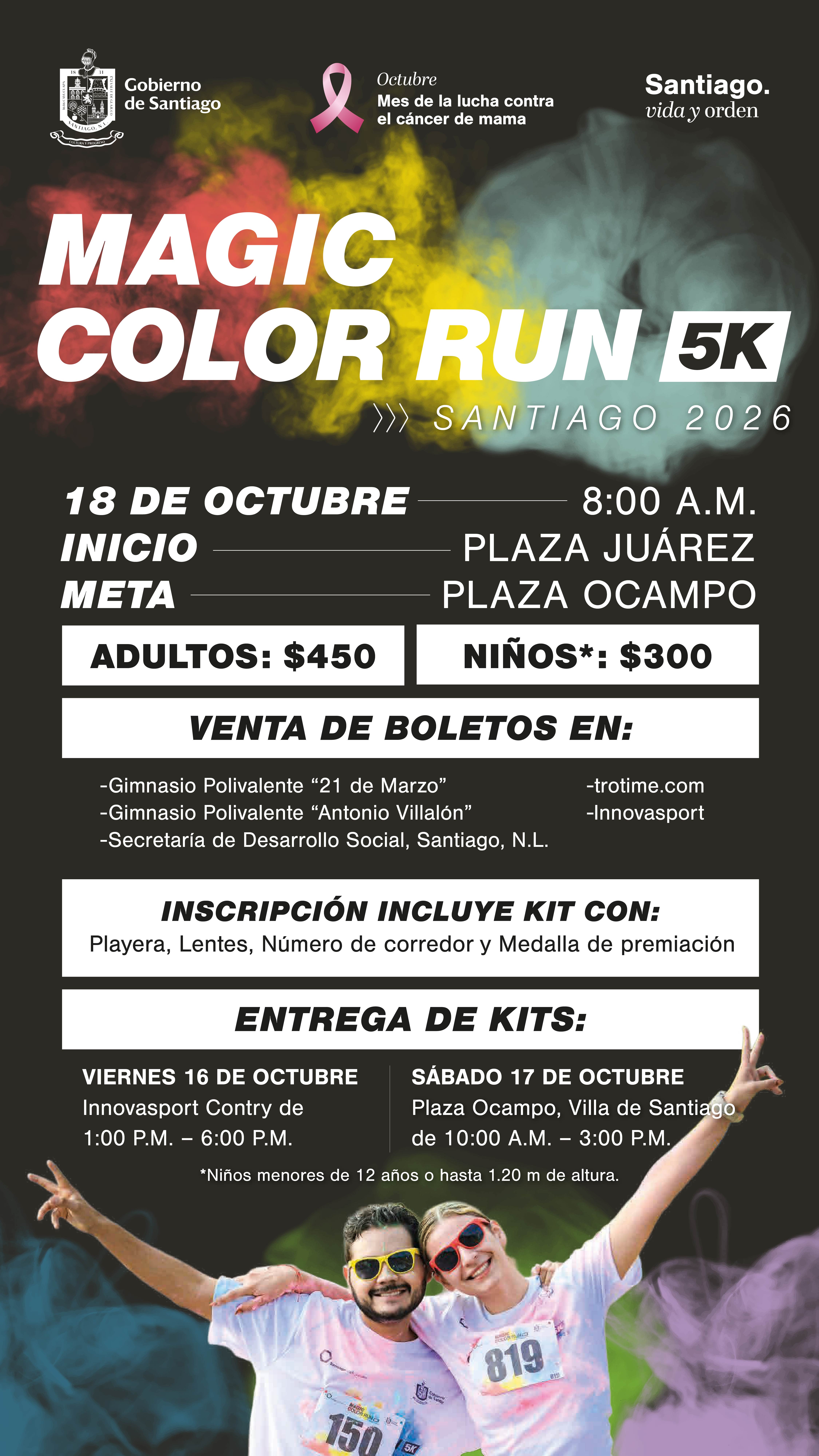 Convocatoria Magic Color Run 5K