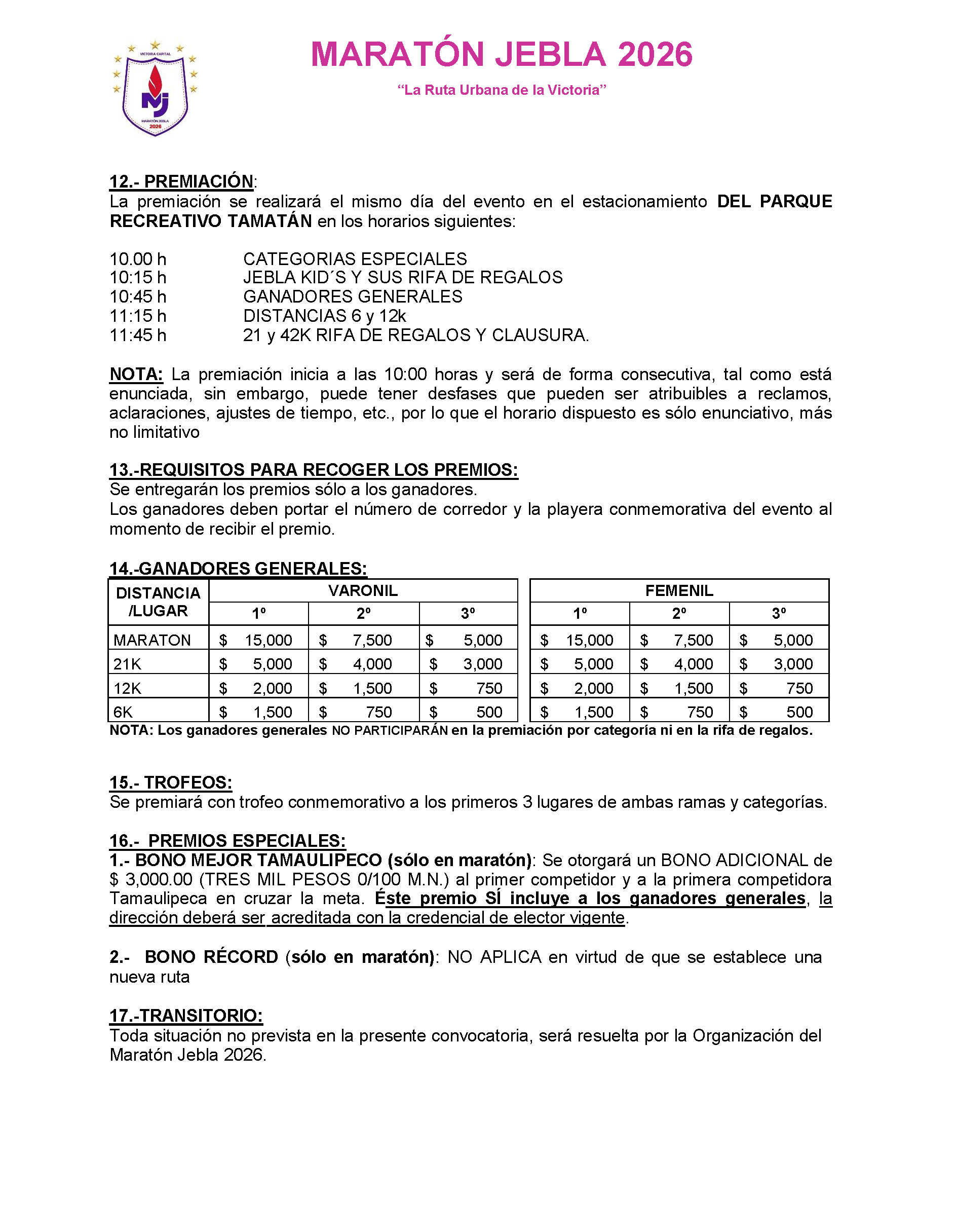 Convocatoria, página 6
