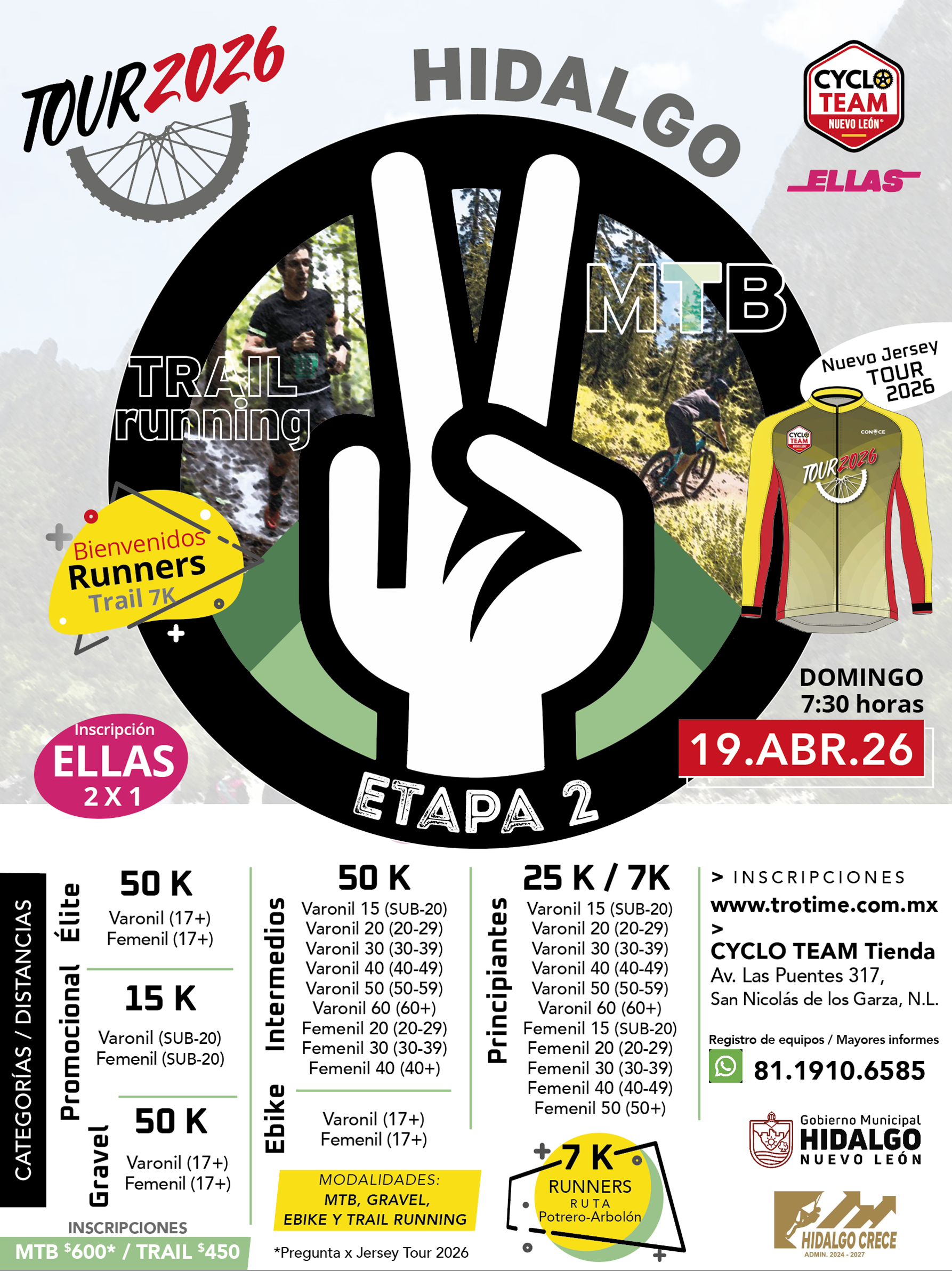 Convocatoria Tour 2026 Etapa 2 Hidalgo