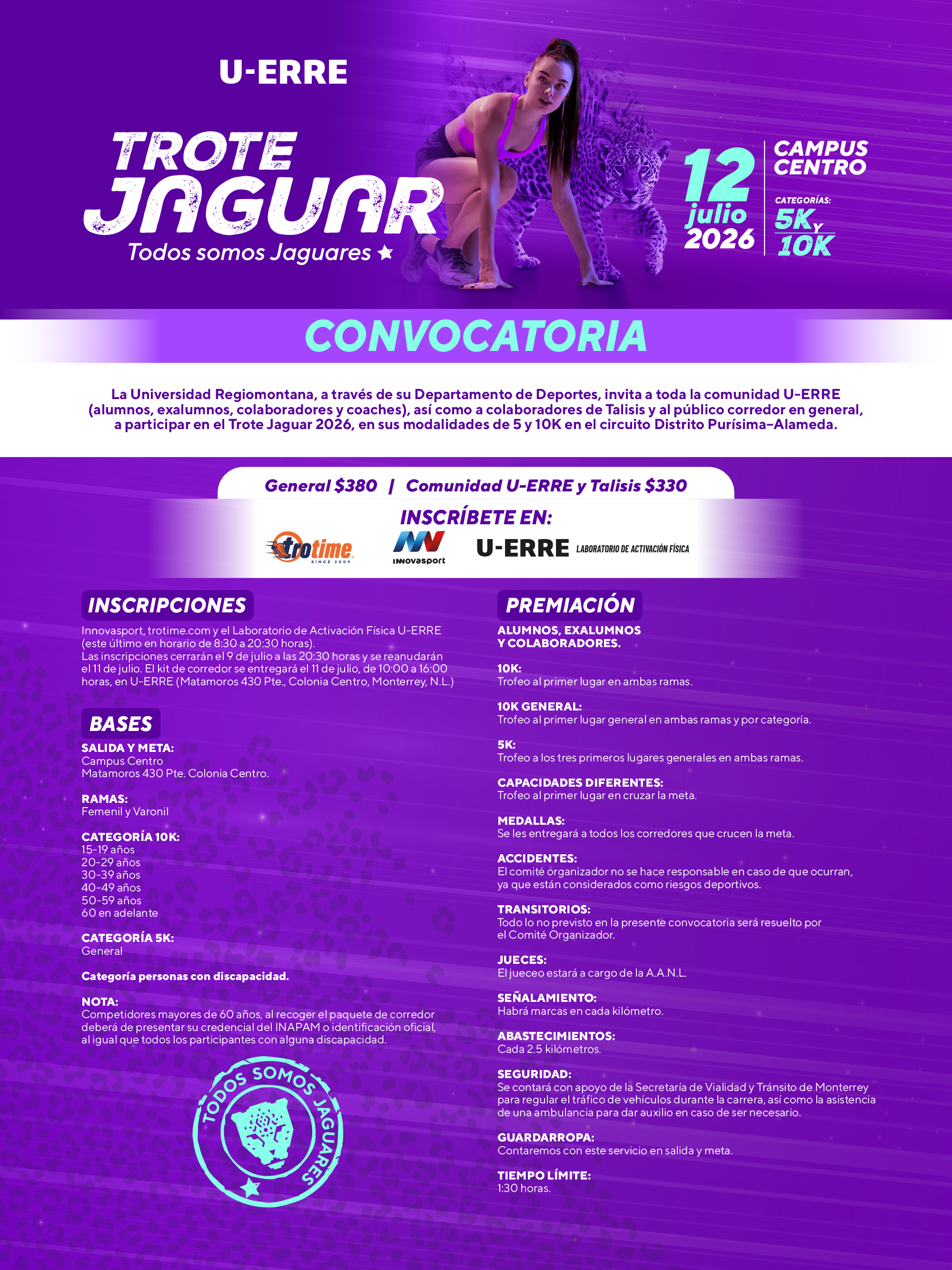 Convocatoria Trote Jaguar 2026