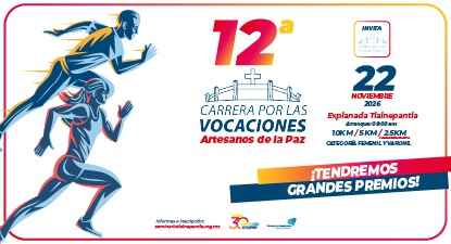 Logo de 12va Carrera por las Vocaciones 2026