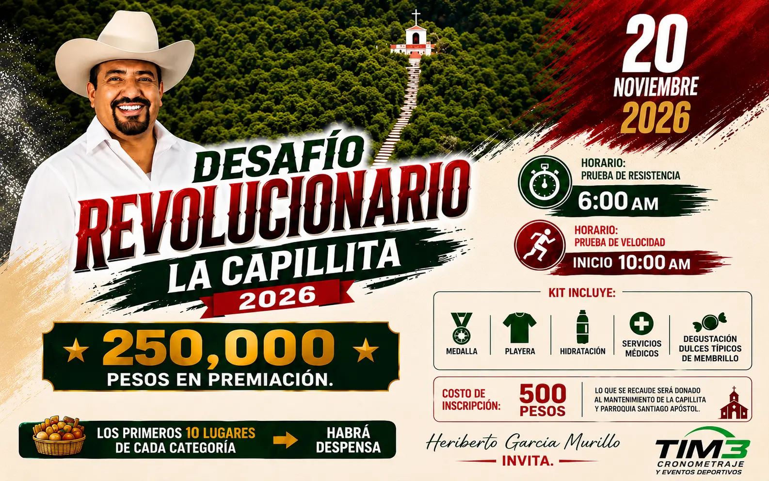 Logo de 1ra. CARRERA DESAFÍO REVOLUCIONARIO LA CAPILLITA 2026