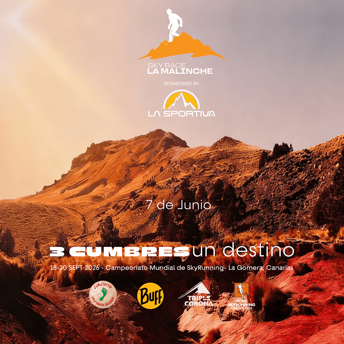 Logo de 22va SKY RACE MALINCHE 13 & 10 Km