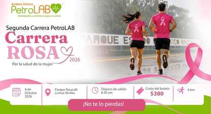Logo de 2da Carrera PetroLAB- Carrera Rosa