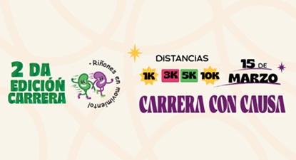 Logo de 2da Edición Carrera Riñones en Movimiento 2026