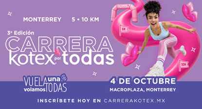 Logo de 3a. Carrera Kotex por todas Monterrey 2026
