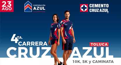 Logo de 4ta Carrera Cruz Azul Toluca, 10k, 5k y Caminata Familiar