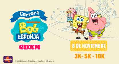 Logo de Bob Esponja CDMX 2026