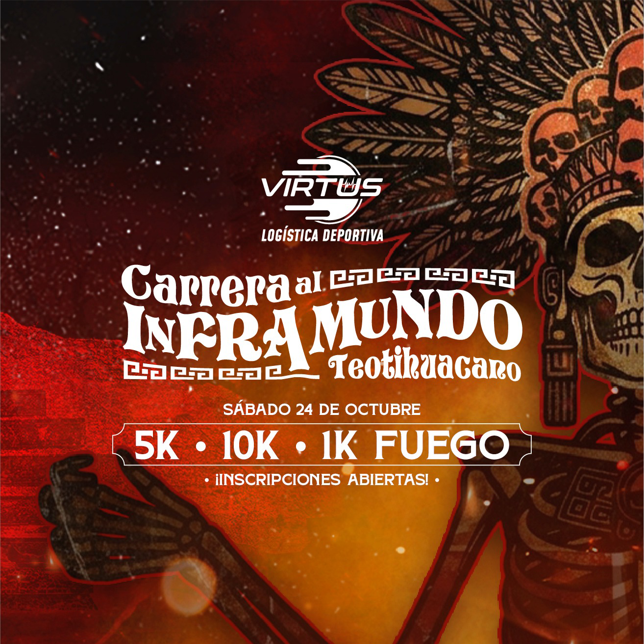 Logo de Carrera al Inframundo Teotihuacano 2026