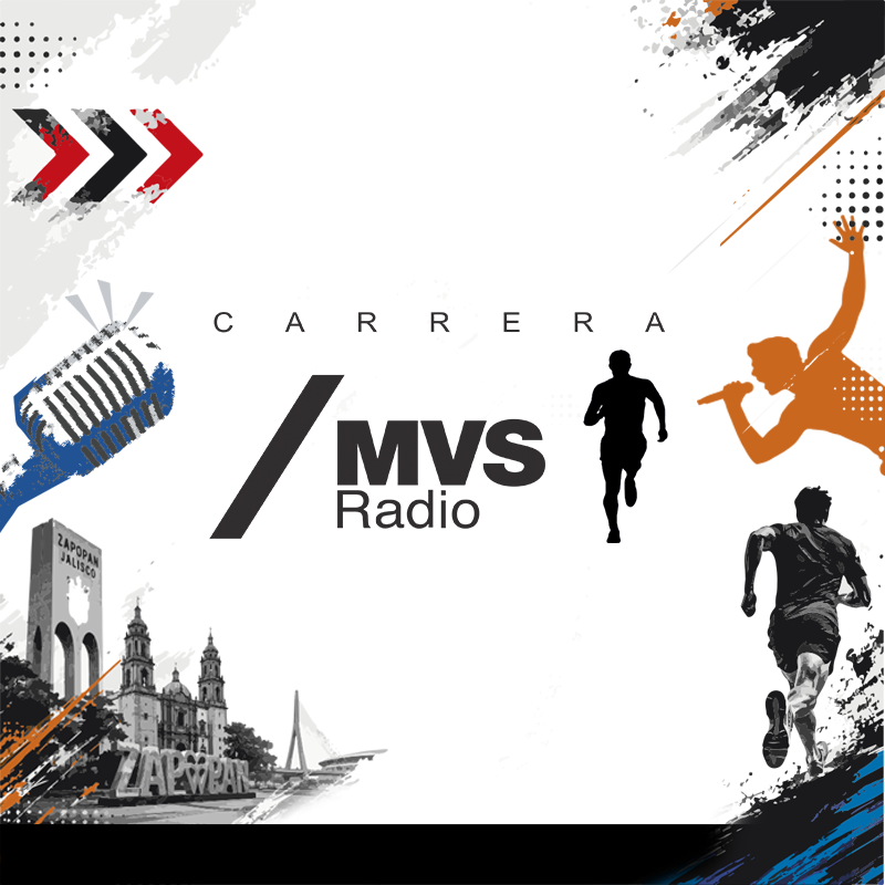 Logo de Carrera MVS Radio Guadalajara 2026
