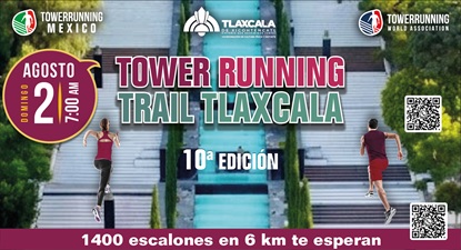 Logo de Carrera Tower Running Tlaxcala Trail 1400 escalones