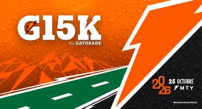 Logo de G15K Gatorade Monterrey 2026