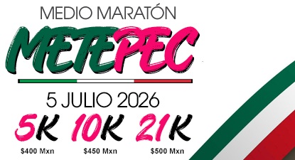 Logo de Medio Maratón Metepec 2026