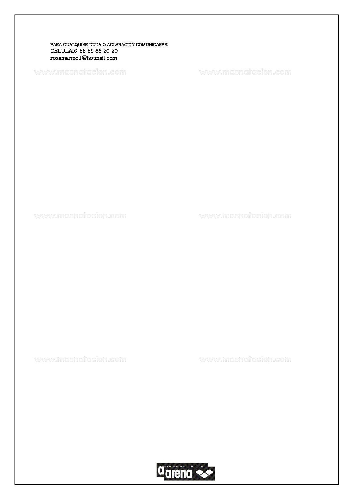 19ª Copa Internacional José Guerra Gonzalez Natación Pre Master Y Masters C. C. 2019 - Página 6