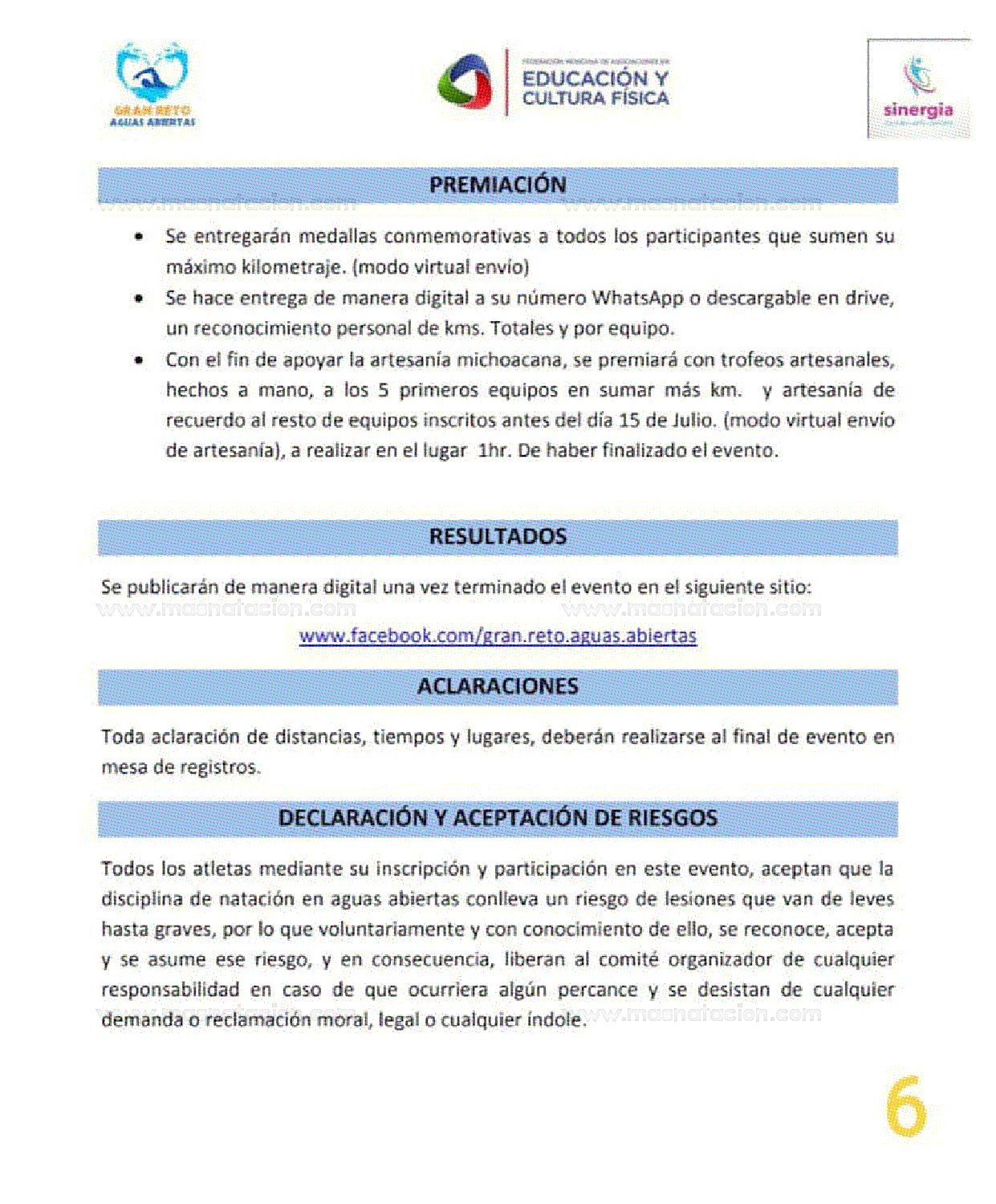 9 Gran Reto Aguas Abiertas #aazsumandokm 2021 - Página 6