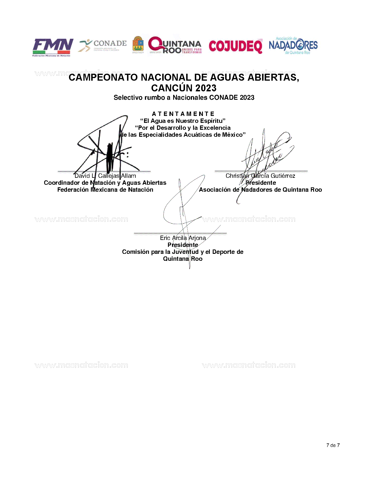 Campeonato Nacional De Aguas Abiertas, Cancún 2023 - Página 7