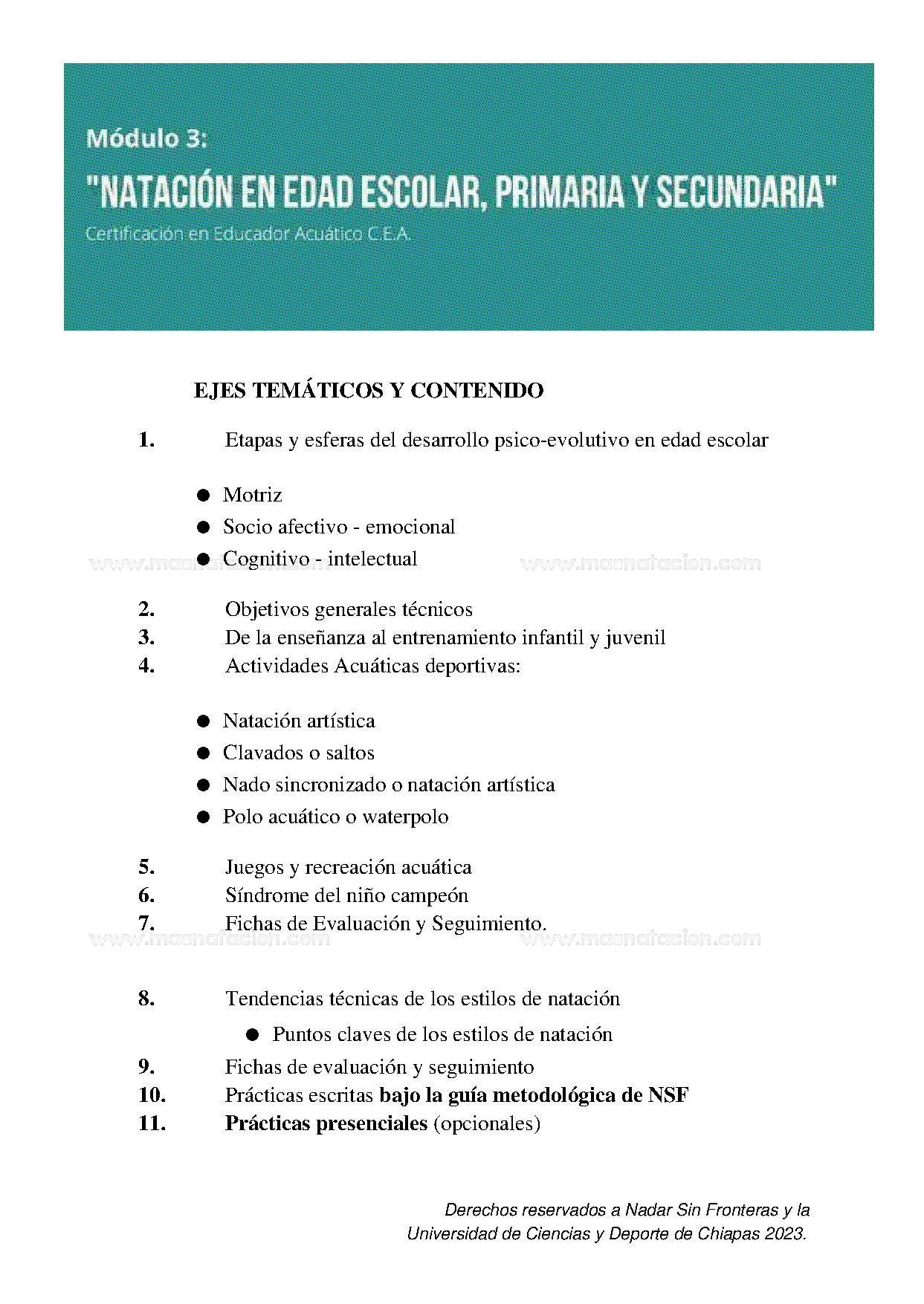 Certificación En Educación Acuática - Página 14