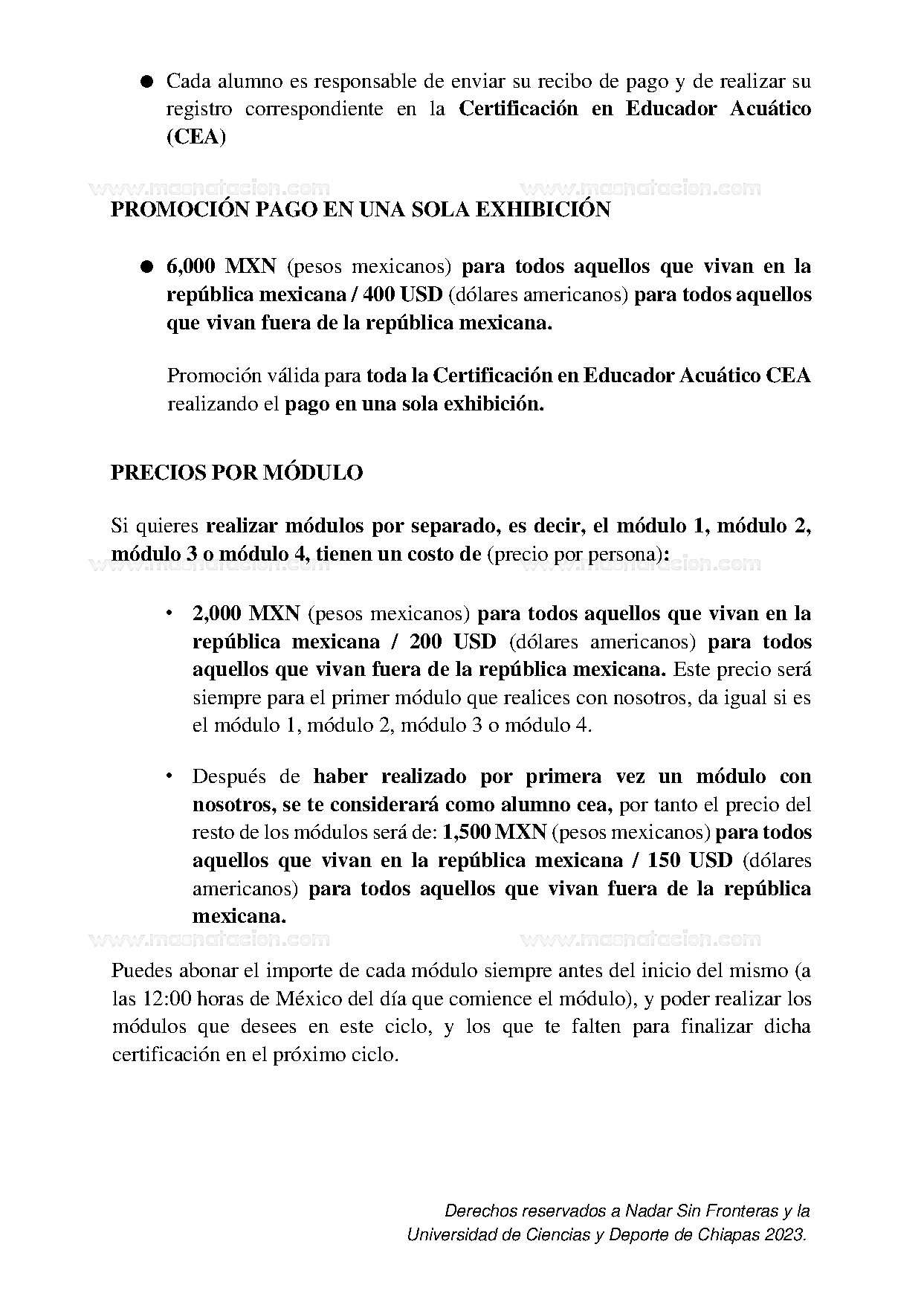 Certificación En Educación Acuática - Página 20