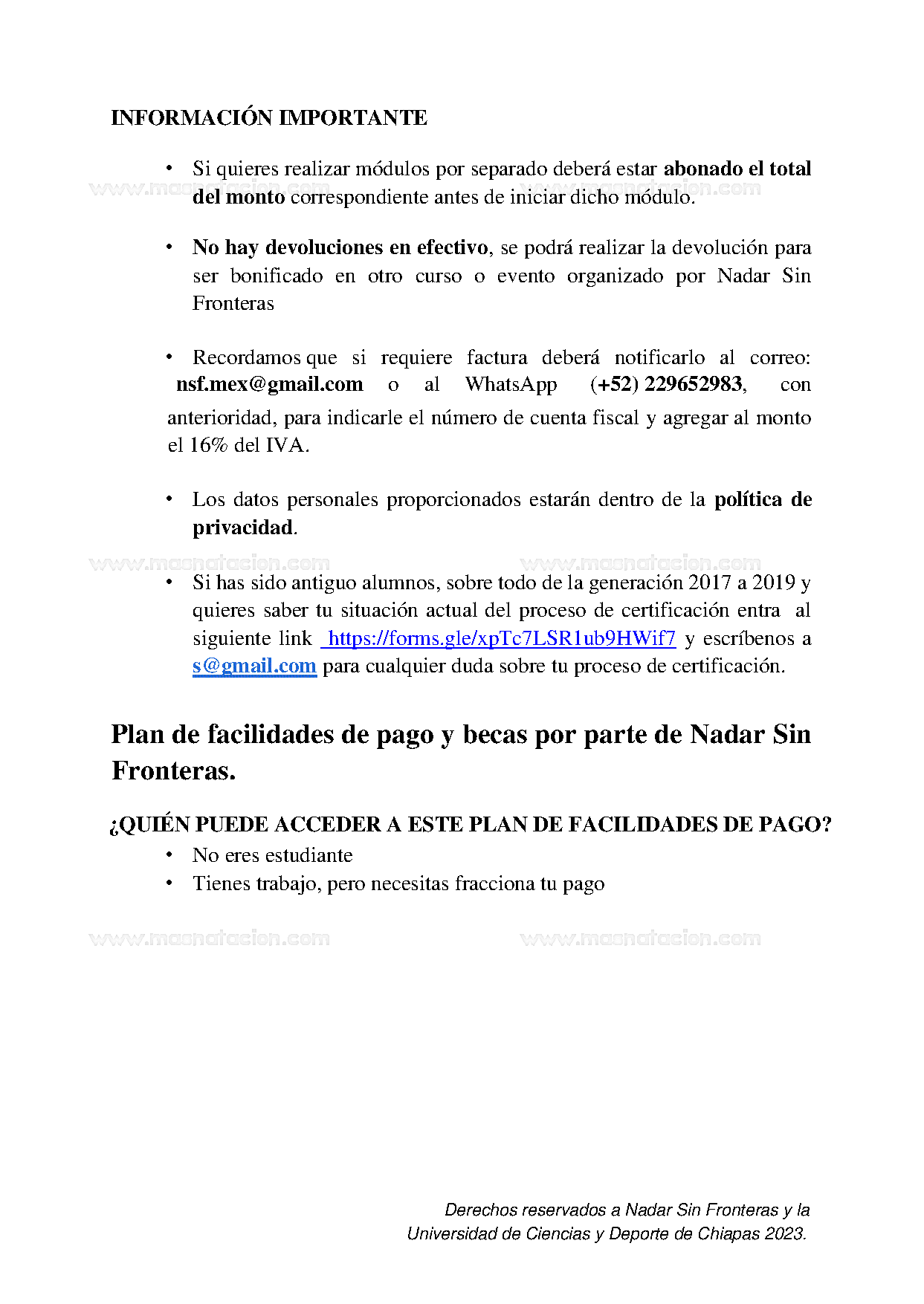 Certificación En Educación Acuática - Página 22