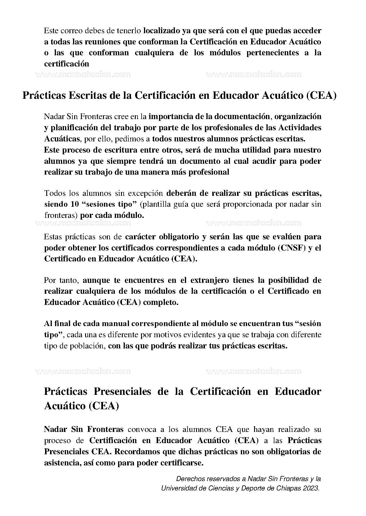 Certificación En Educación Acuática - Página 27
