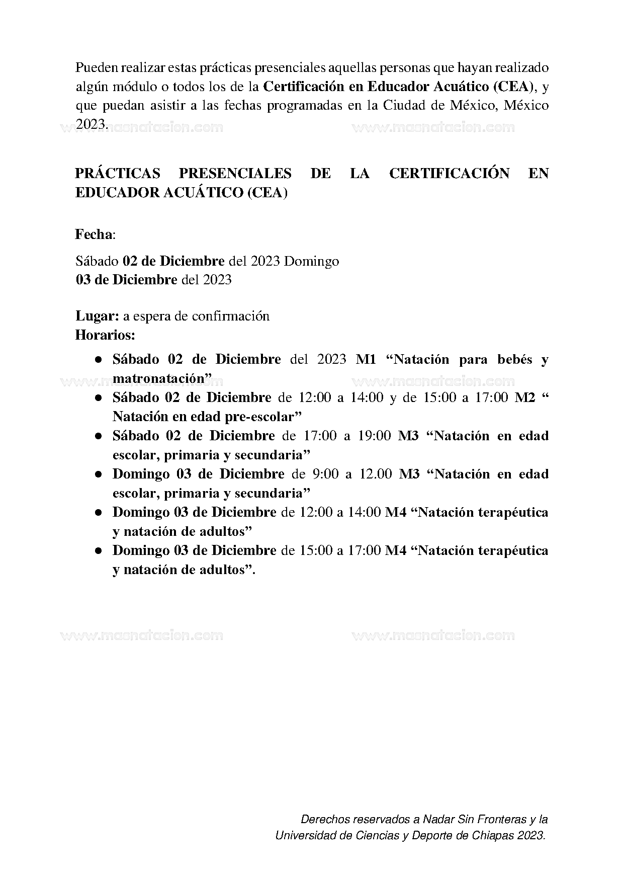 Certificación En Educación Acuática - Página 28