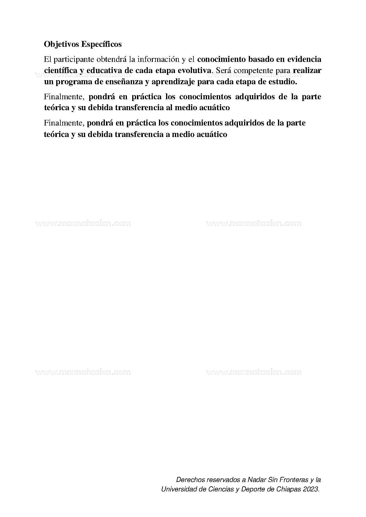 Certificación En Educación Acuática - Página 4