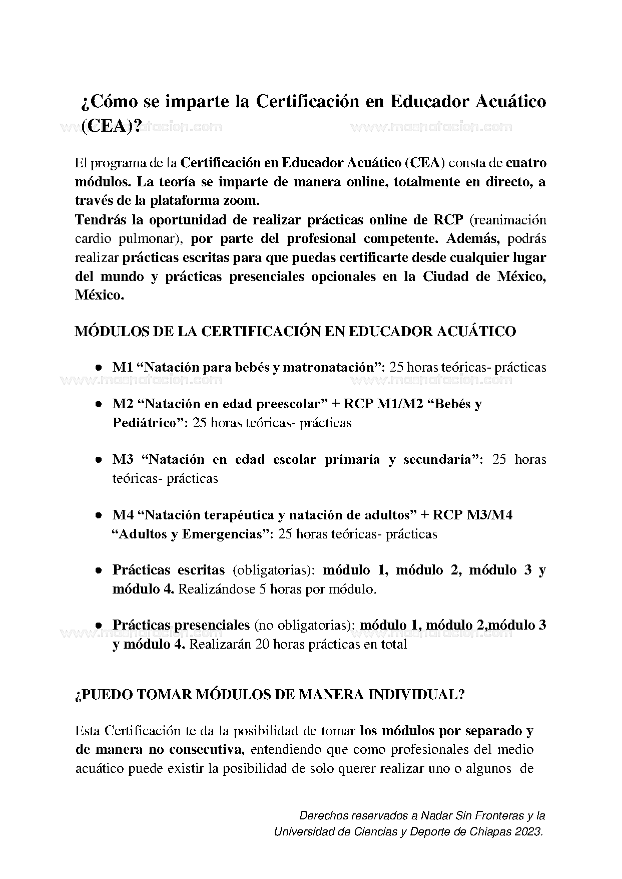 Certificación En Educación Acuática - Página 5