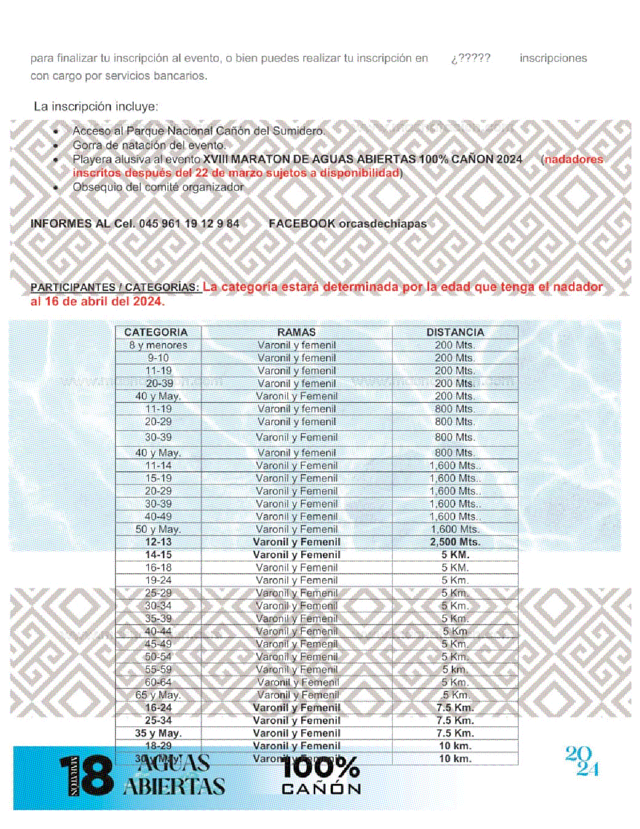 XIII Maratón Internacional de Aguas Abiertas 100% Cañón 2024 - Página 4