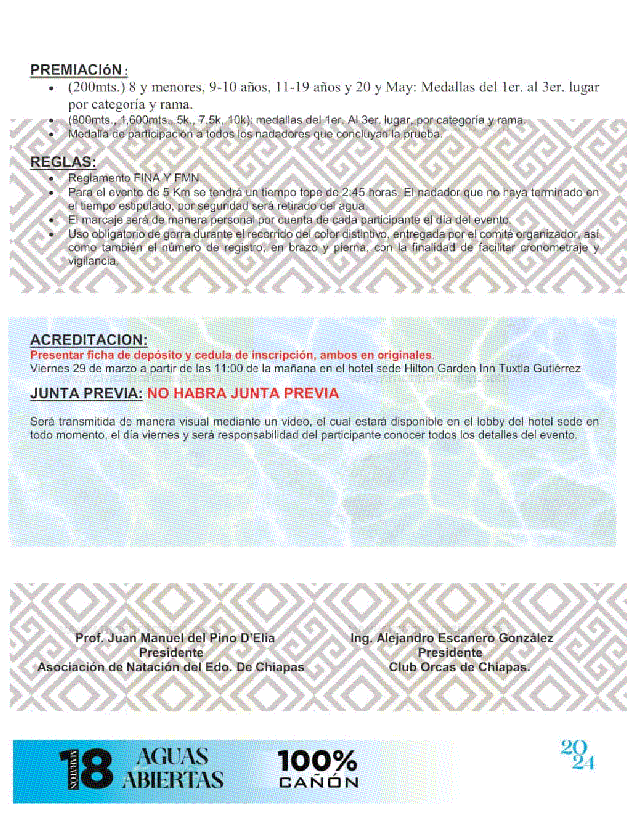 XIII Maratón Internacional de Aguas Abiertas 100% Cañón 2024 - Página 5