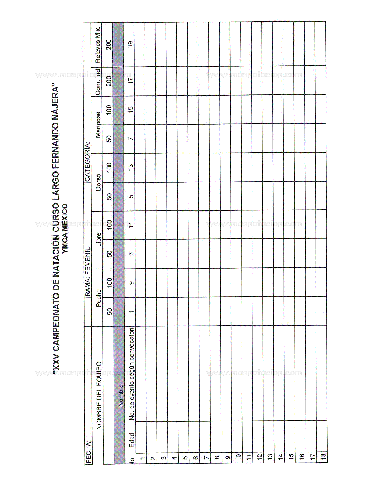 XXV Campeonato de Natación Curso Largo Fernando Najera 2024 - Página 6