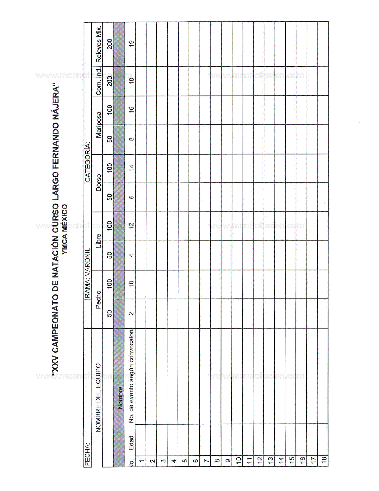 XXV Campeonato de Natación Curso Largo Fernando Najera 2024 - Página 7