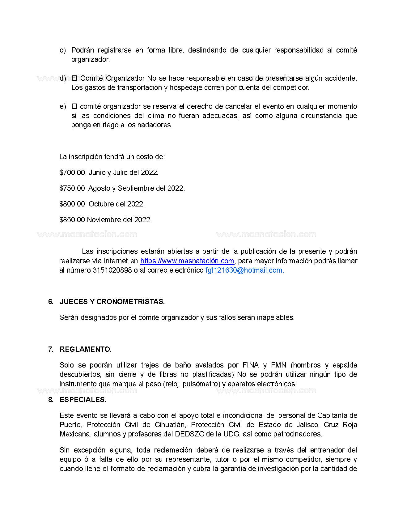 Gran Fondo En Aguas Abiertas Costalegre Fk 2022 - Página 4