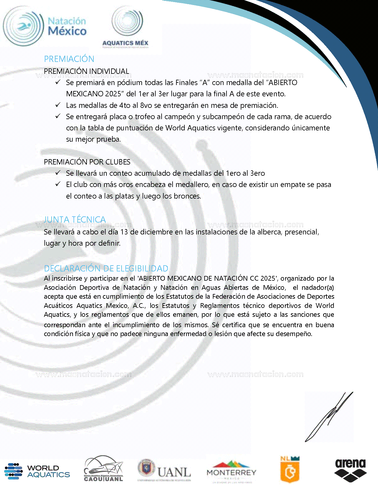 Abierto Mexicano De Natación CC 2025 - Página 8