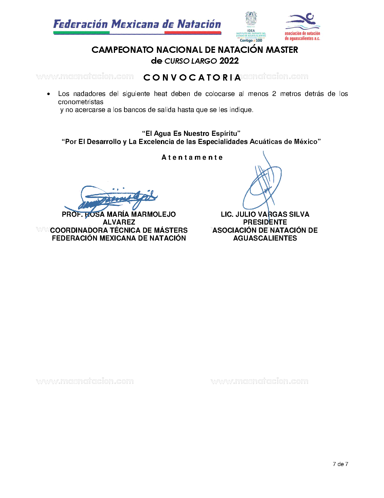 Campeonato Nacional De Natación Master de Curso Largo 2022 - Página 7