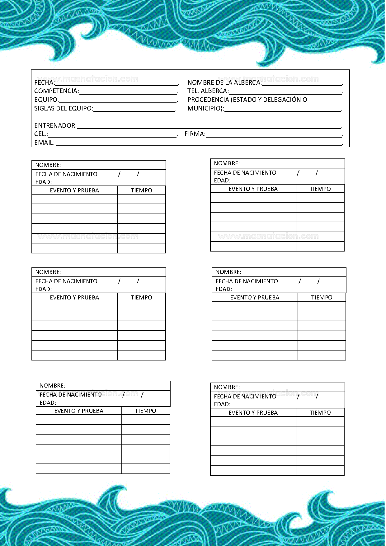 V Copa De Natación Chalco 2018 - Página 5