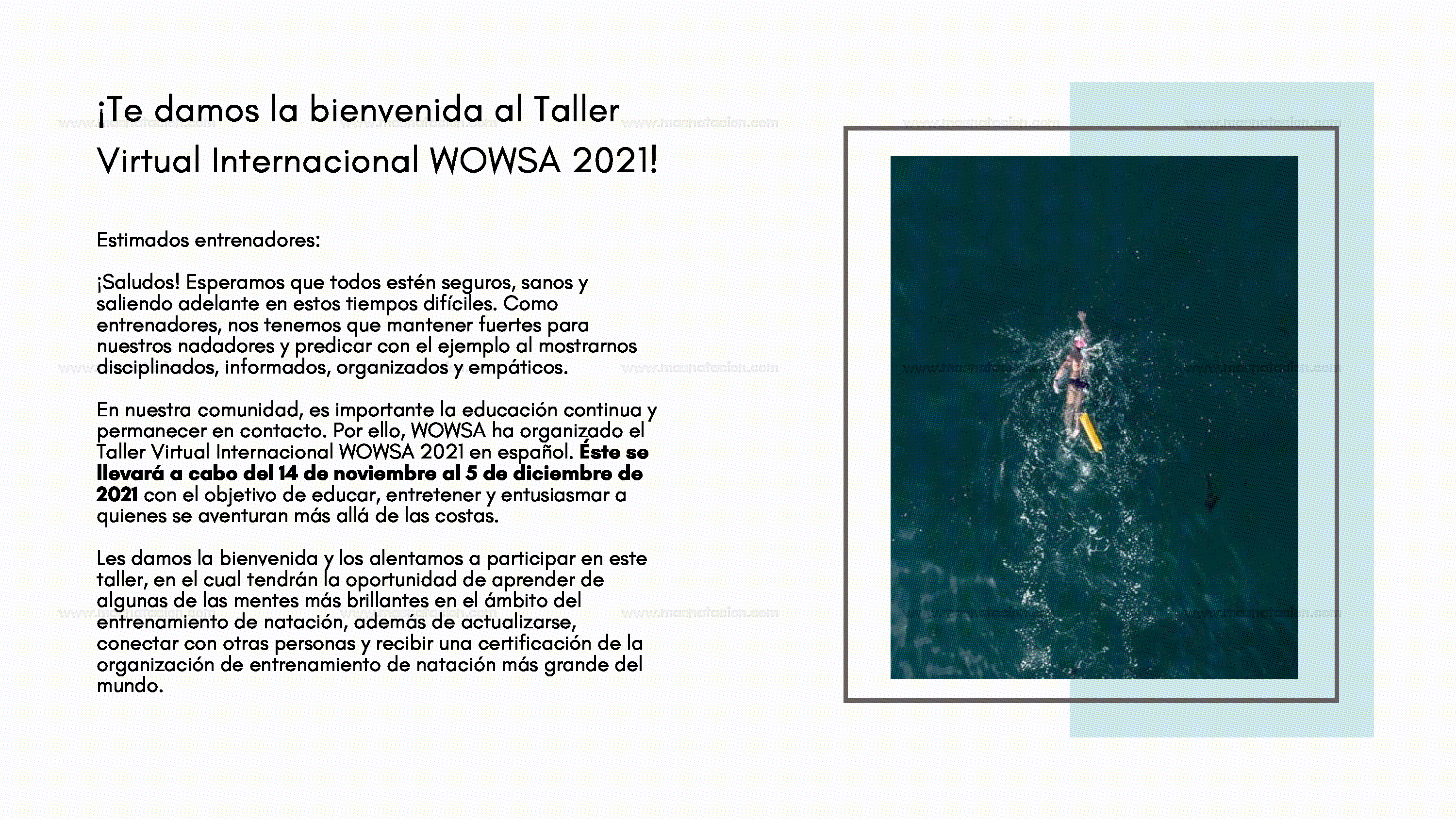 Programa Educativo Para Entrenadores De Aguas Abiertas - Página 5
