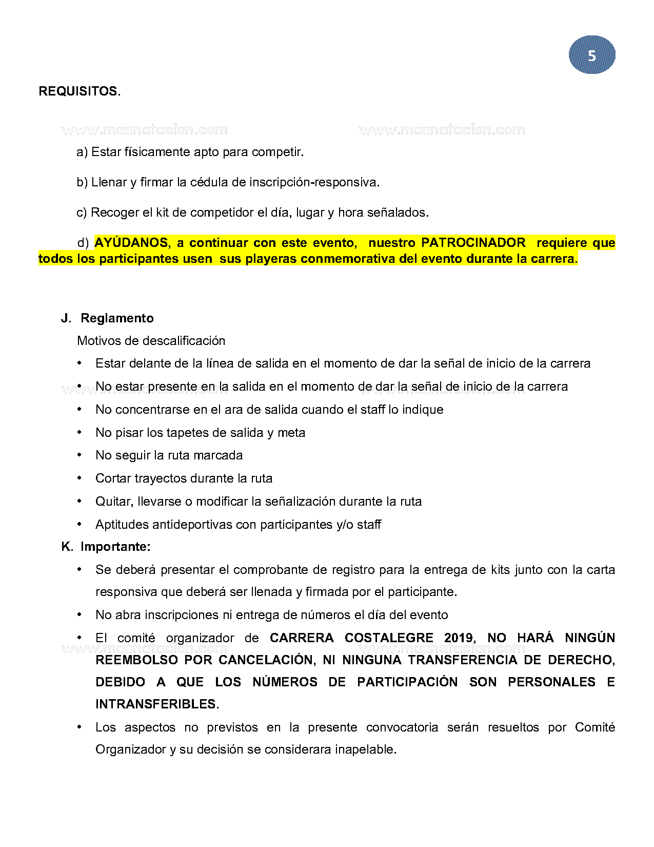 X Carrera Costalegre - Melaque Edición Especial 2019 - Página 5