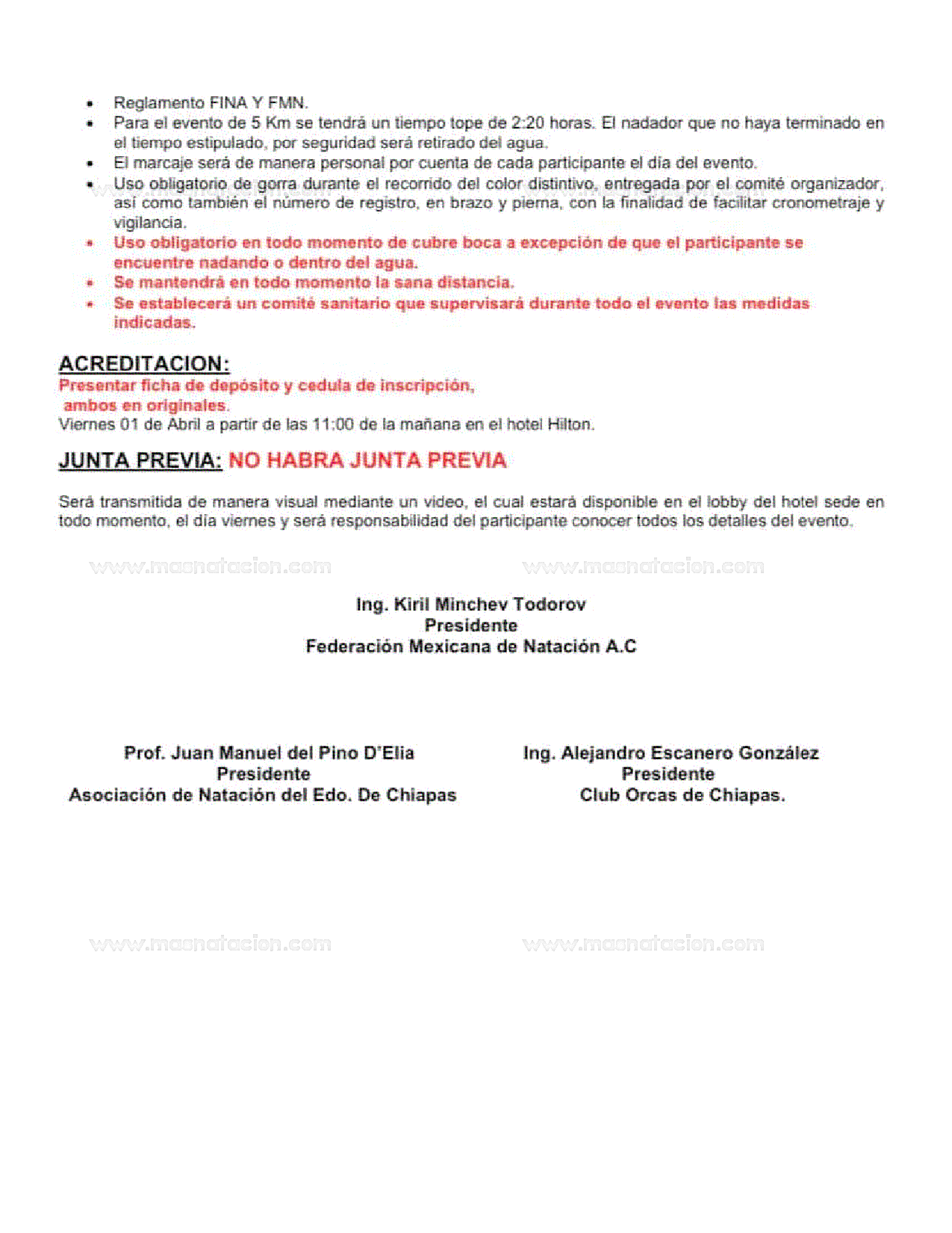 XVI Maraton Internacional de Aguas Abiertas 100% Cañon 2022 - Página 4