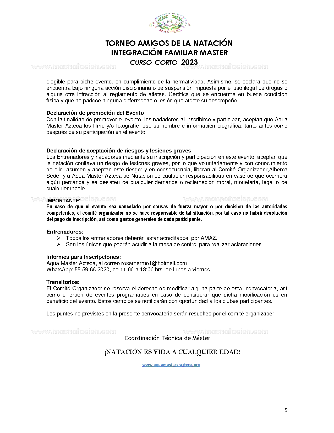 Amigos E Integración Familiar Natacion Master CC - Página 5