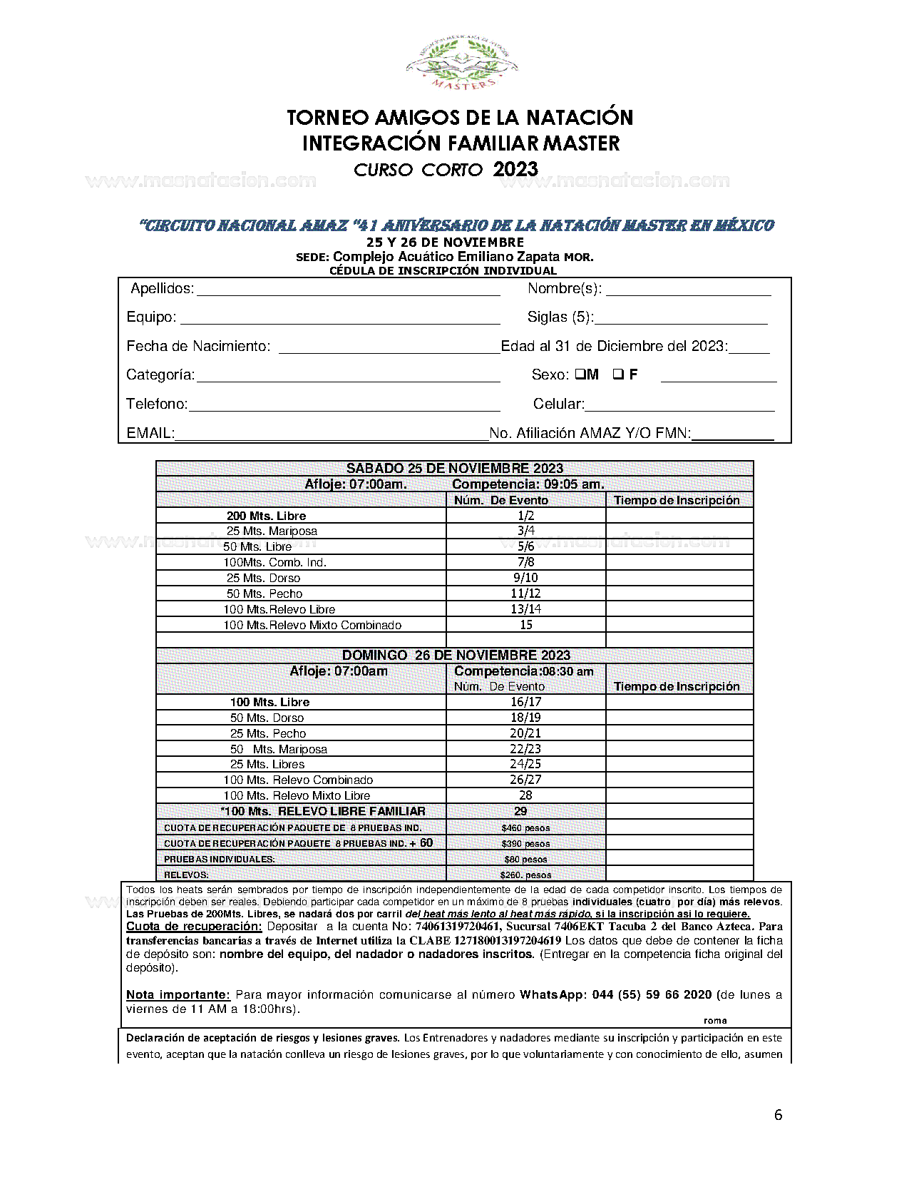 Amigos E Integración Familiar Natacion Master CC - Página 6