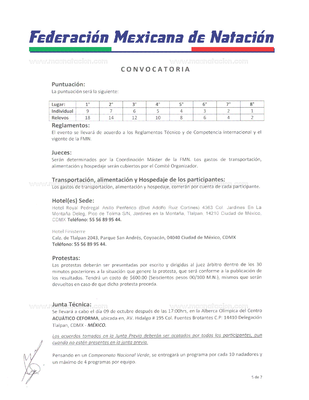 Campeonato Nacional de Natación Máster, Curso Corto 2024 - Página 5