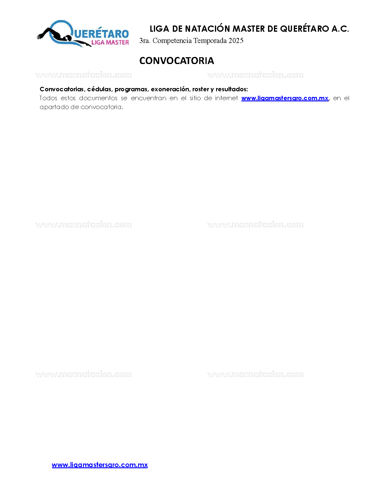 3ra. Competencia Temporada 2025 Liga De Natación Master De Querétaro - Página 10