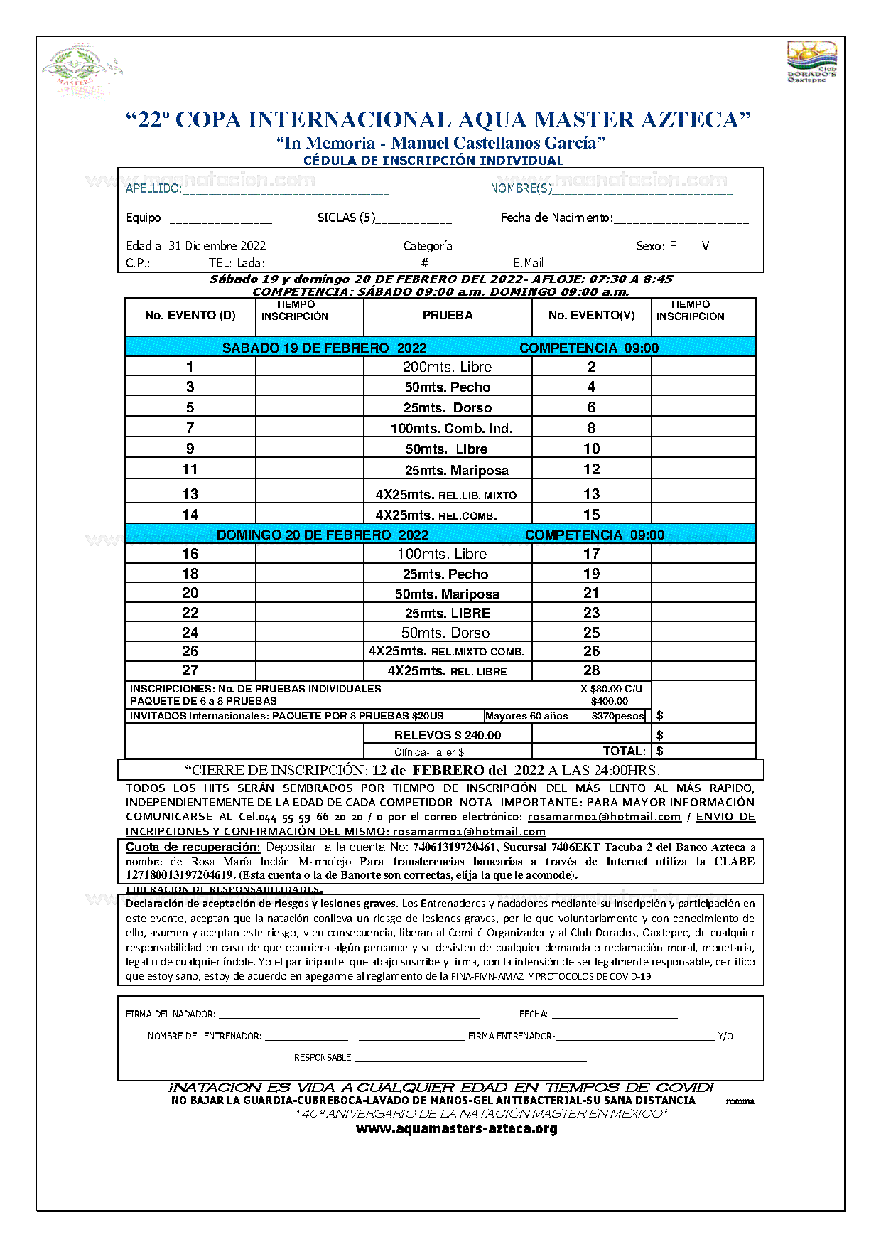 22a Copa Internacional Master Manuel Castellanos García 2022 - Página 5